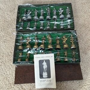 Classic games collectors series edition 1, ancient Rome chess set with board.
